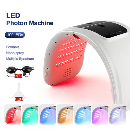 7 Colors LED Photon Machine with Nano Spray – Skin Rejuvenation & Moisturizing for Face & Body