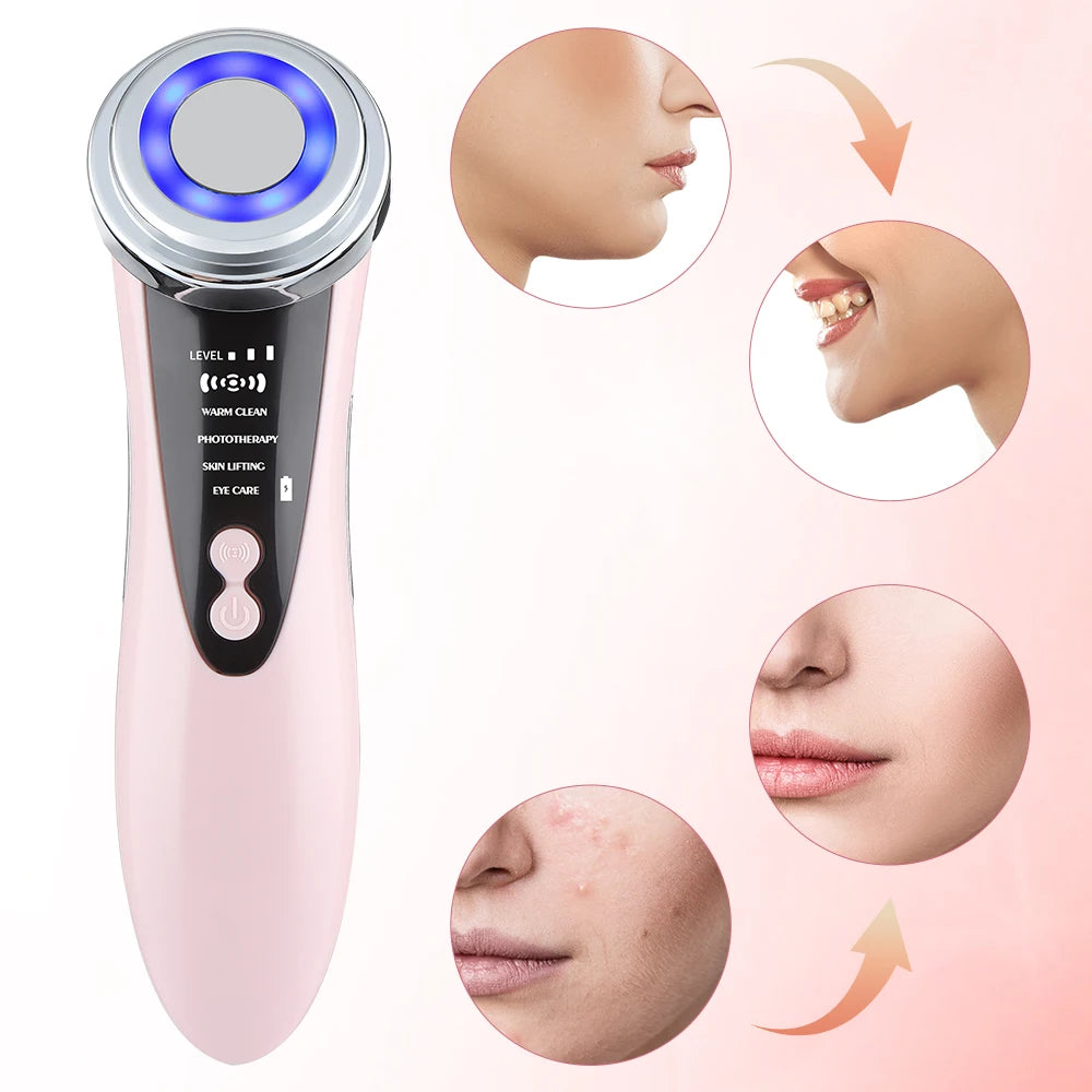 EMS Microcurrent Lifting & LED Facial Device – Anti Aging, Wrinkle Remover & Skin Rejuvenation