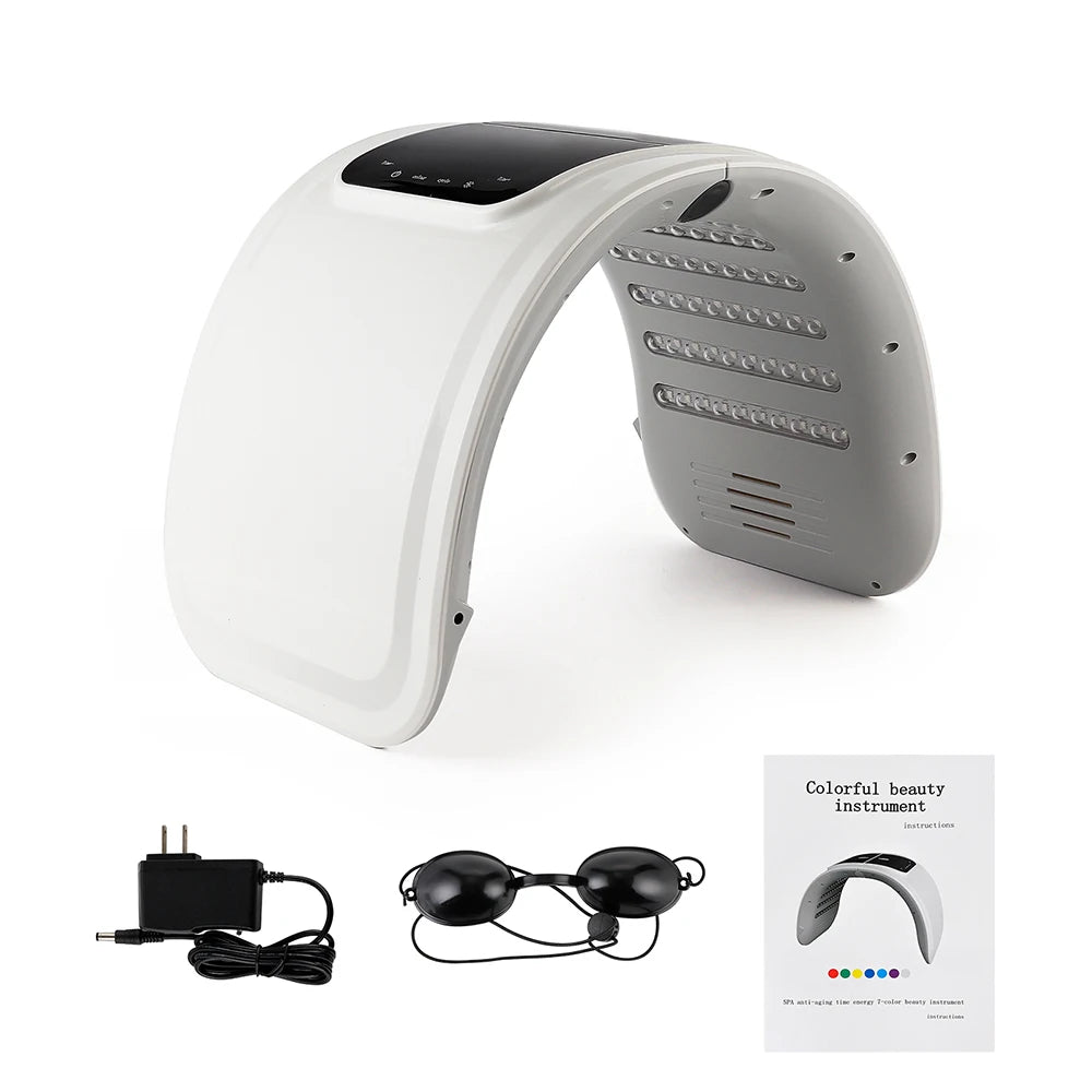 7 Colors LED Photon Machine with Nano Spray – Skin Rejuvenation & Moisturizing for Face & Body