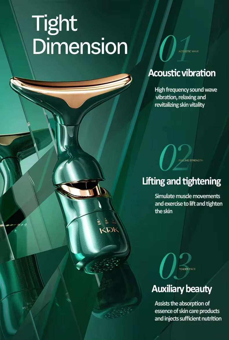 Face Lifting Beauty Device – Microcurrent & Vibration Massage for Anti‑Aging Skin Care