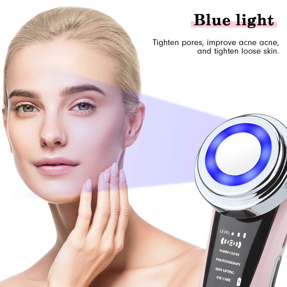 EMS Microcurrent Lifting & LED Facial Device – Anti Aging, Wrinkle Remover & Skin Rejuvenation