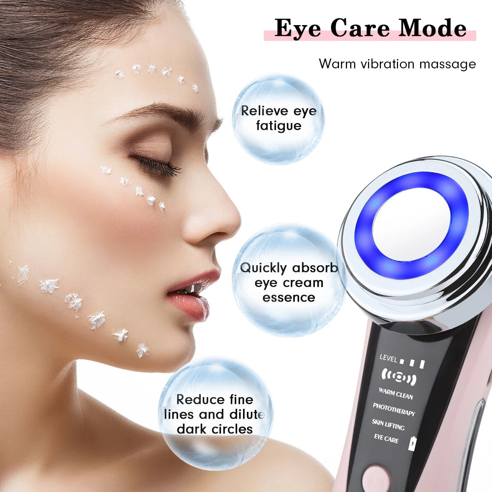 EMS Microcurrent Lifting & LED Facial Device – Anti Aging, Wrinkle Remover & Skin Rejuvenation