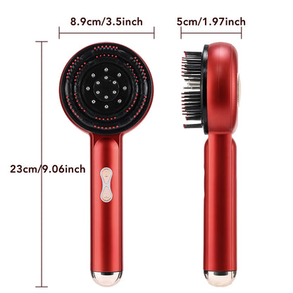 Electric Vibration Massage Comb with Red Light Therapy