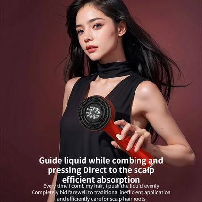 Electric Vibration Massage Comb with Red Light Therapy